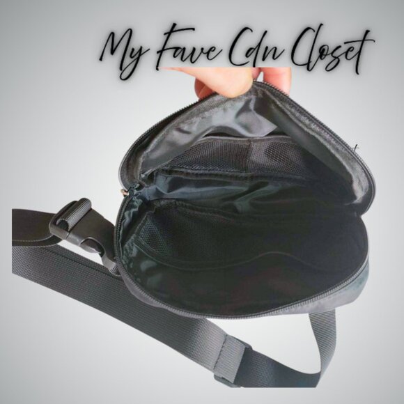 NEW WINE colored SHERPA Crossbody Belt Bag - Picture 3 of 4